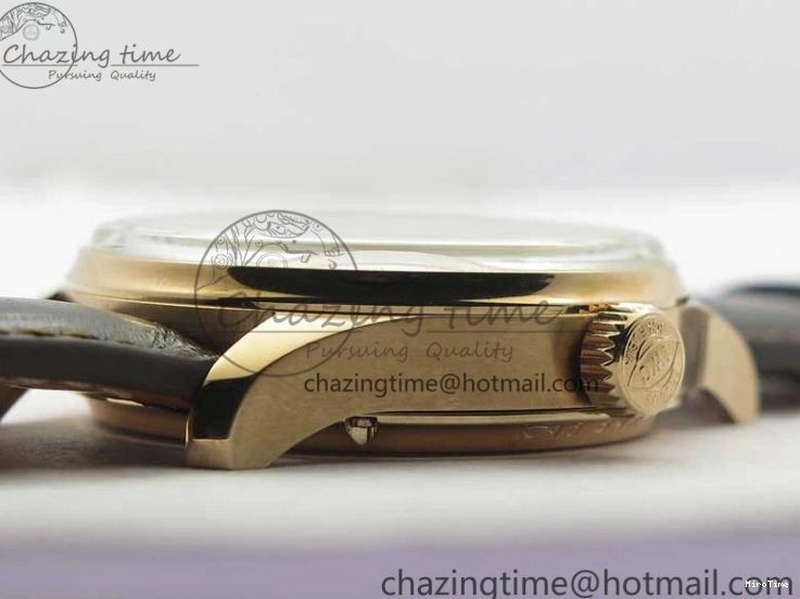 MIROTIME 0409 Compact Portugieser Perpetual Calendar IW503302 RG V9F 1:1 Best Edition White Dial on Brown Leather Strap A 7113